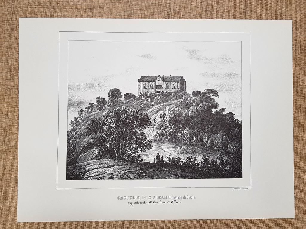 Castello di Sant'Albano Casale Monarchia di Savoia E. Gonin F.lli … | Immagine principale