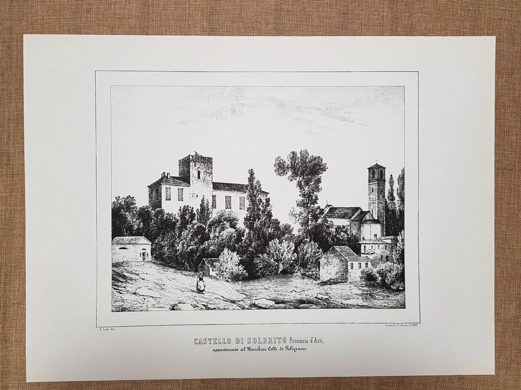 Castello di Solbrito Asti Monarchia di Savoia Enr. Gonin F.lli … | Immagine principale