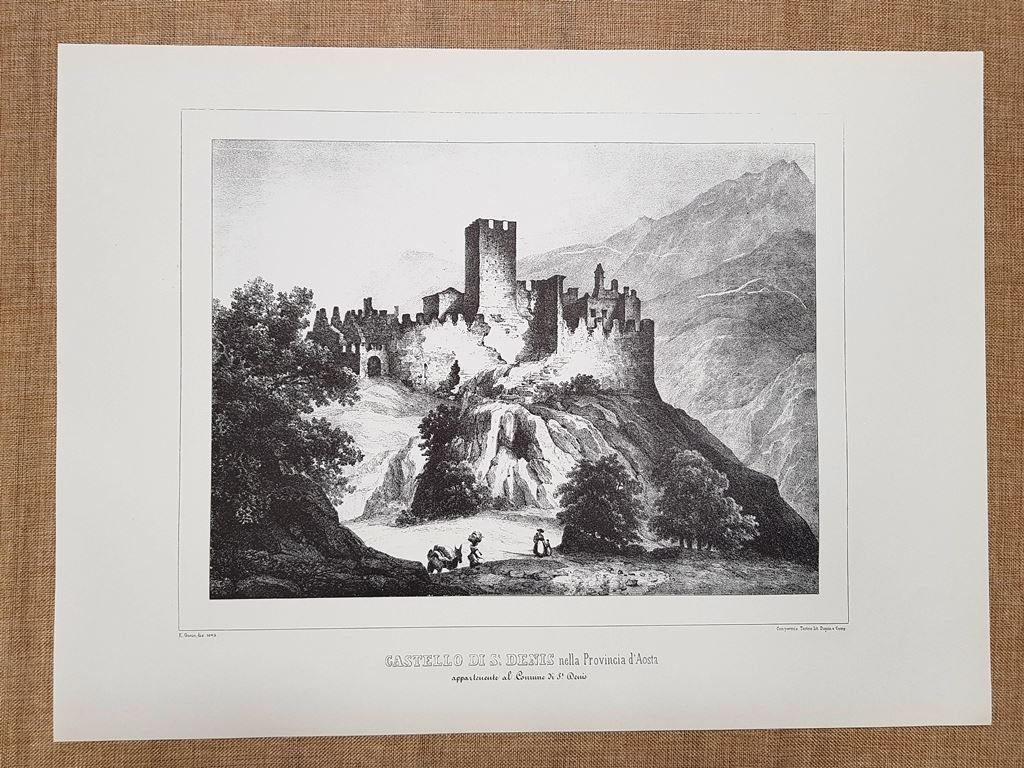 Castello di St. Denis Aosta Monarchia di Savoia Enr. Gonin … | Immagine principale