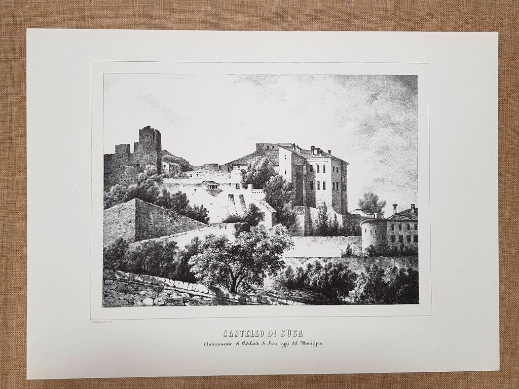 Castello di Susa Torino Monarchia di Savoia Enr. Gonin F.lli … | Immagine principale