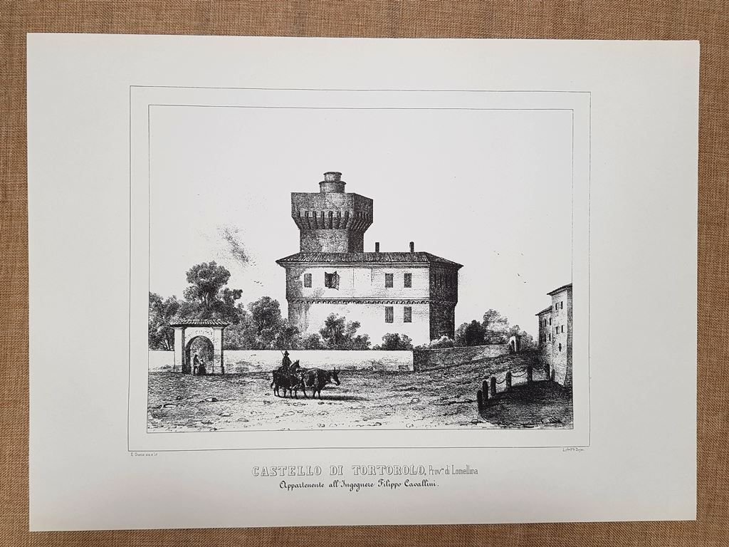 Castello di Tortorolo Lomellina Monarchia di Savoia E.Gonin F.lli Doyen …