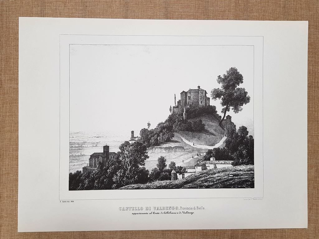 Castello di Valdengo Biella Monarchia di Savoia Enr. Gonin F.lli … | Immagine principale