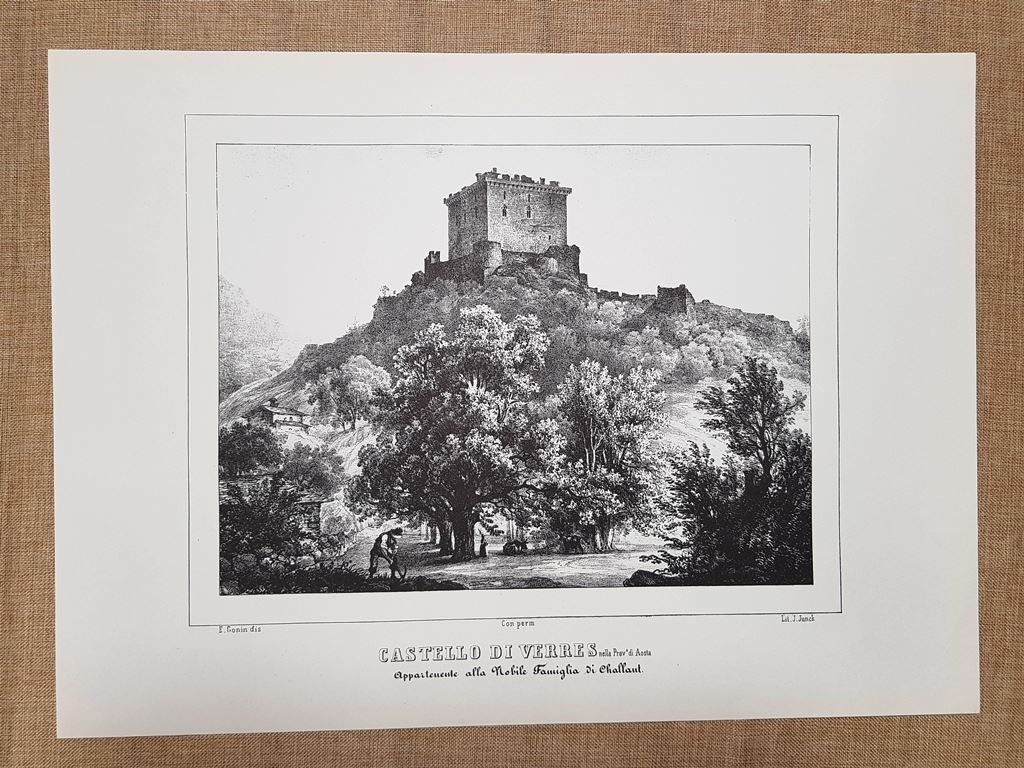Castello di Verres Aosta Monarchia di Savoia Enr. Gonin F.lli …