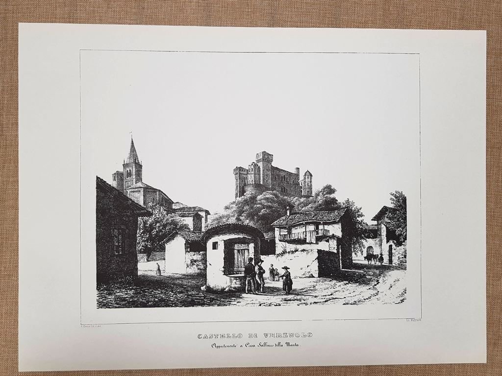 Castello di Verzuolo Saluzzo Monarchia di Savoia Enr. Gonin F.lli … | Immagine principale