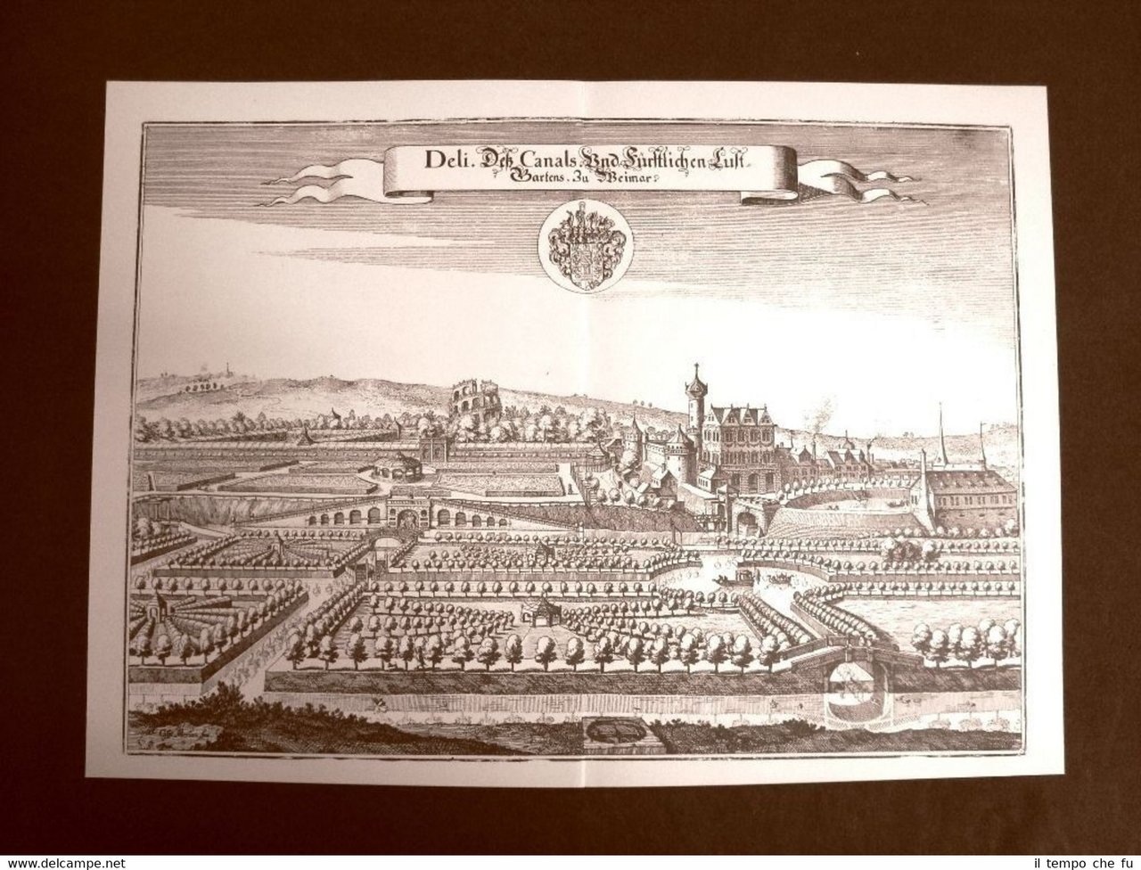Castello di Weimar Germania Incisione di Merian Matthäus del 1640 … | Immagine principale