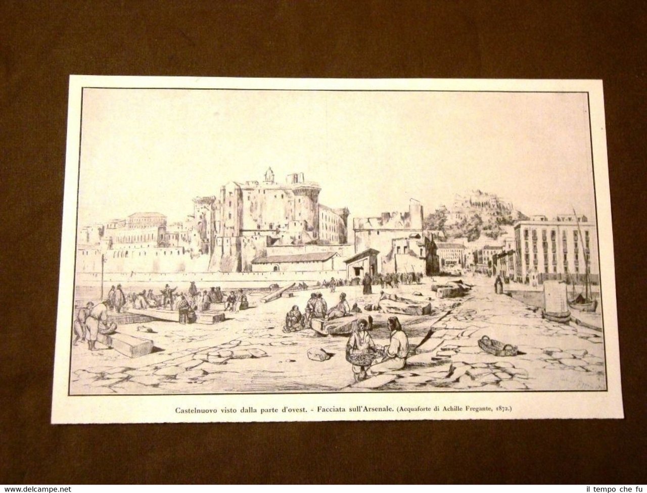 Castelnuovo veduto da ovest L'Arsenale Da disegno di Achille Fregante | Immagine principale