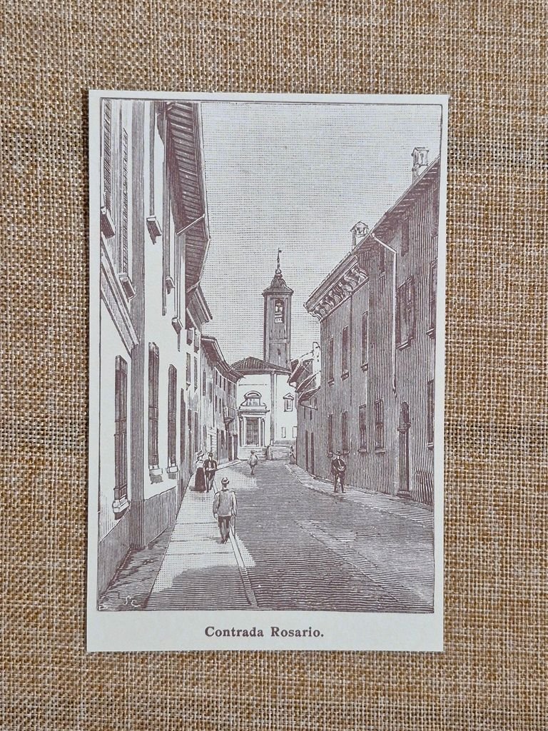 Castiglione delle Stiviere nell'800 Contrada Rosario Mantova Lombardia