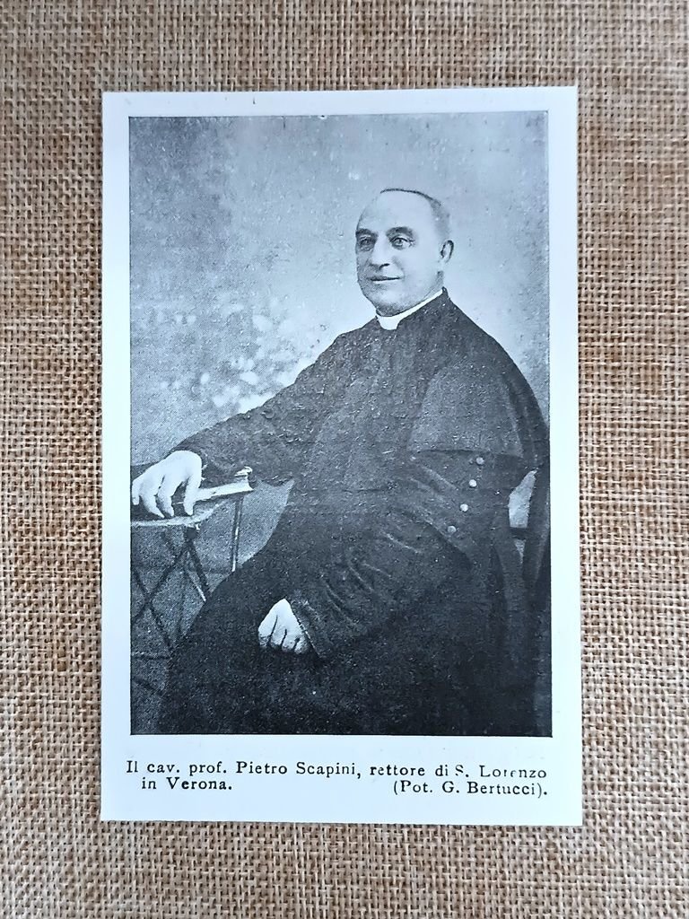 Cav. Prof. Pietro Scapini, rettore di S. Lorenzo in Verona … | Immagine principale