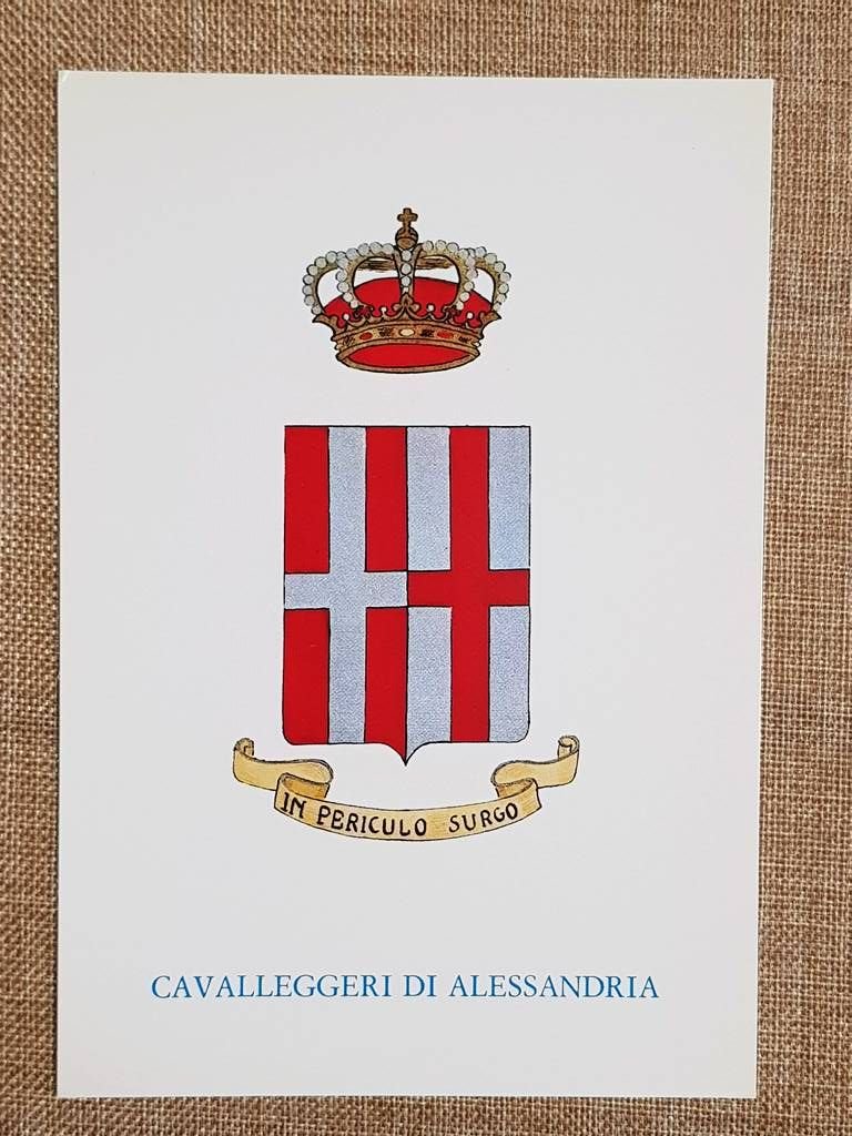 Cavalleggeri di Alessandria Emblema o stemma araldico Reggimento di Cavalleria