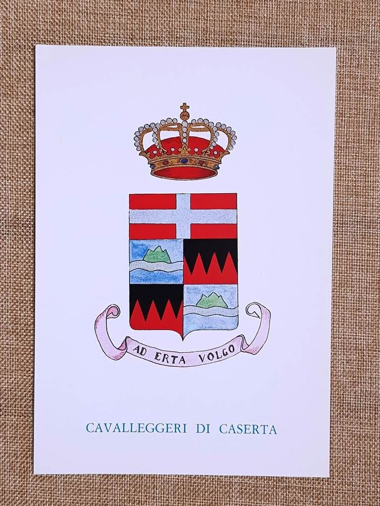 Cavalleggeri di Caserta Emblema o stemma araldico Reggimento di Cavalleria