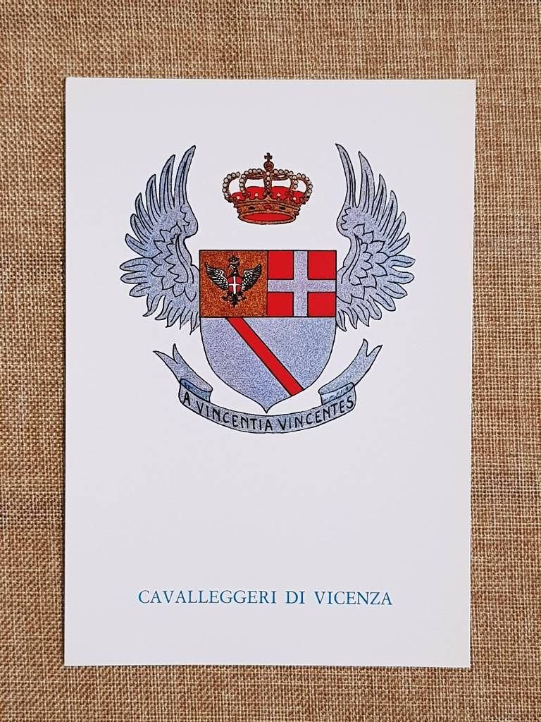 Cavalleggeri di Vicenza Emblema o stemma araldico Reggimento di Cavalleria