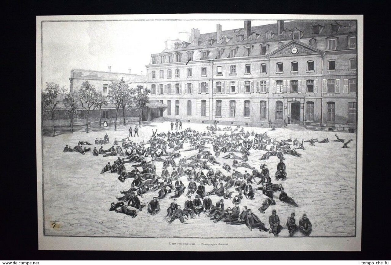 Centenario della Scuola Politecnica: Una ricreazione Incisione del 1894