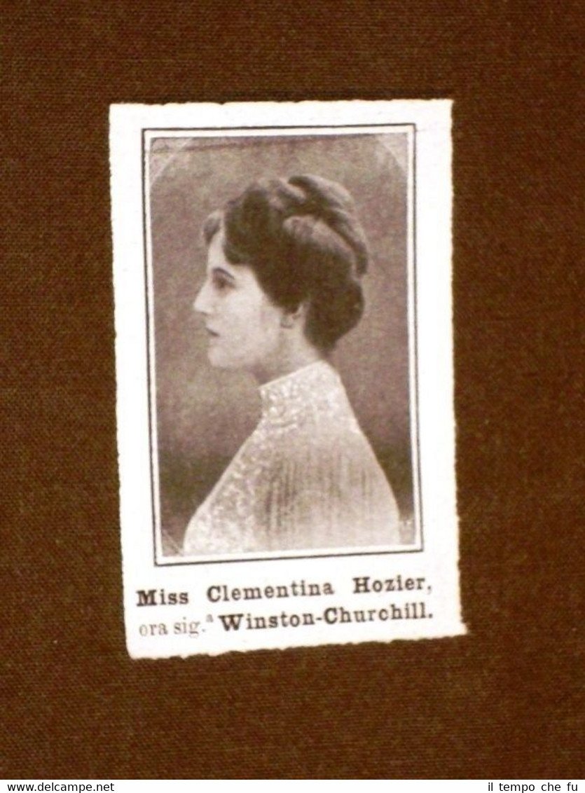 Clementina Hozier nel 1908 Moglie di Sir Winston Leonard Spencer …