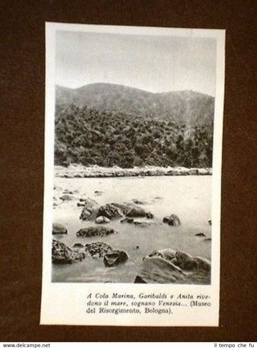 Cola marina Garibaldi ed Anita rivedono il mare.