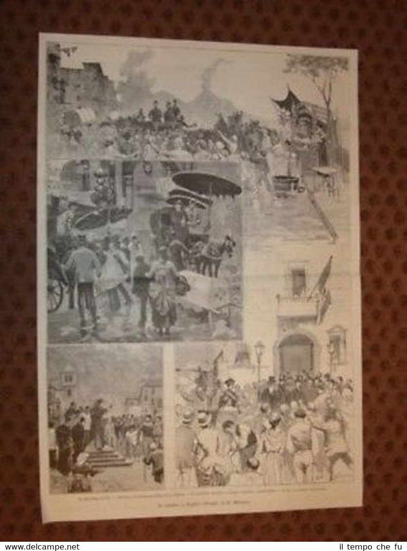 Colera a Napoli Croce Bianca Card.Sanfelice Garibaldini