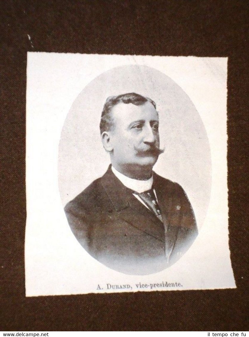 Componente Lega Franco - Italiana nel 1904 A. Durand Vice …