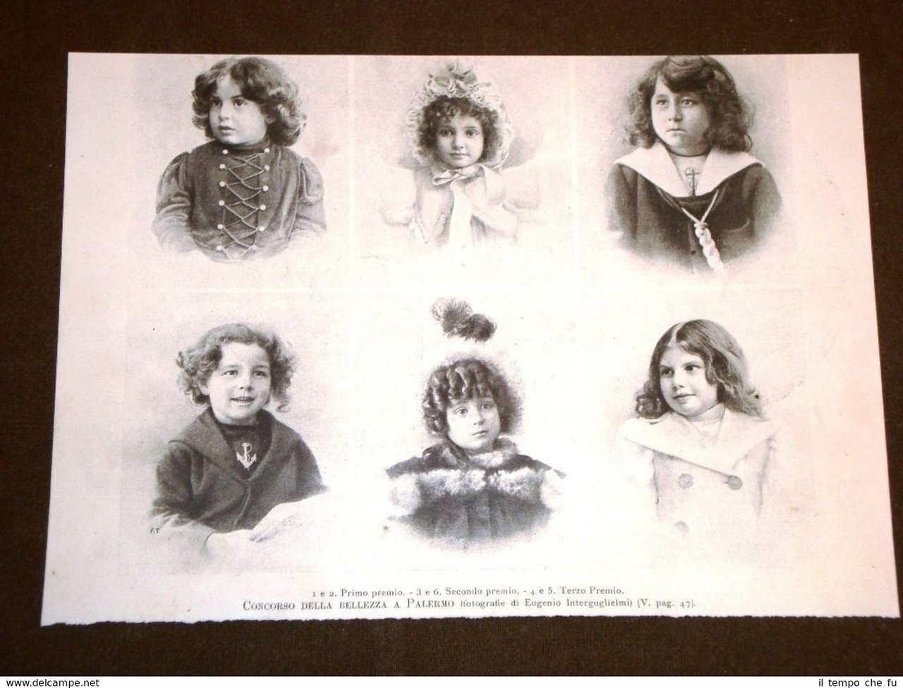 Concorso di bellezza a Palermo nel 1898 Bambine prime 6 …