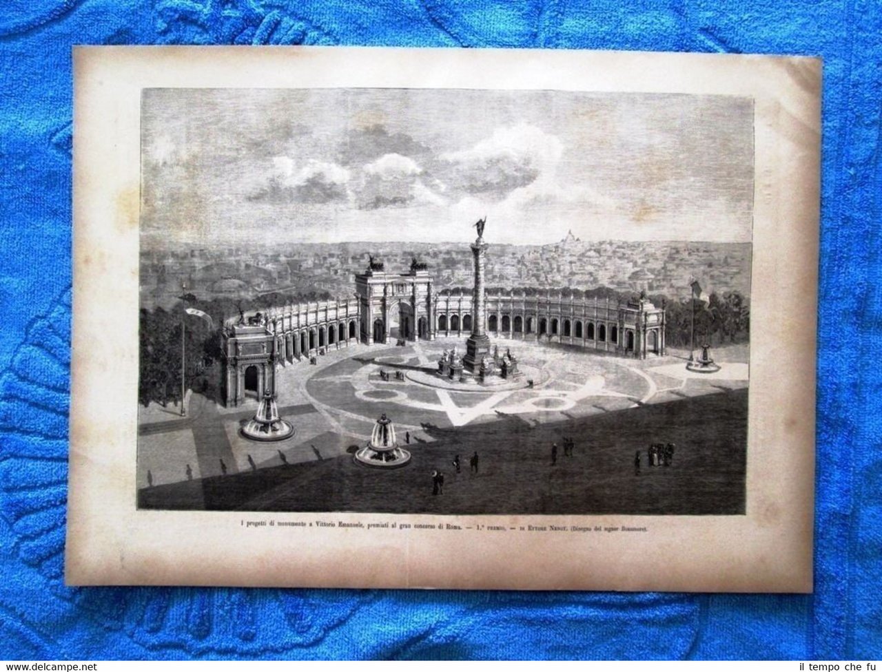 Concorso di Roma per il monumento a Vittorio Emanule:1°premio di … | Immagine principale