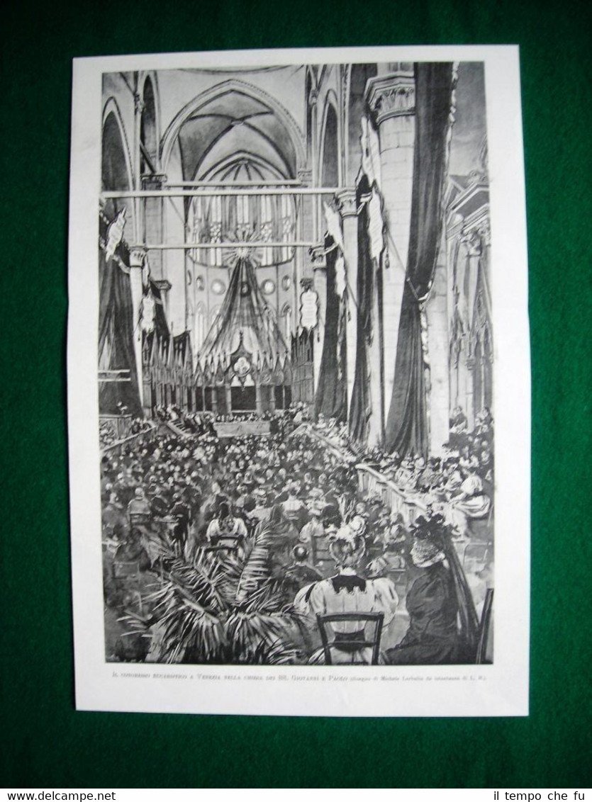 Congresso Eucaristico Venezia 1897 + Principe Enrico d'Orlèans