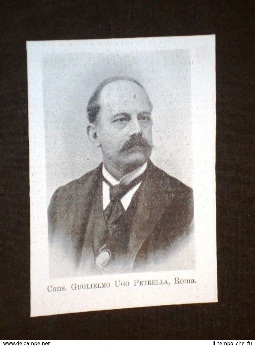 Cons. Guglielmo Ugo Petrella di Roma Senatore in Italia nel …