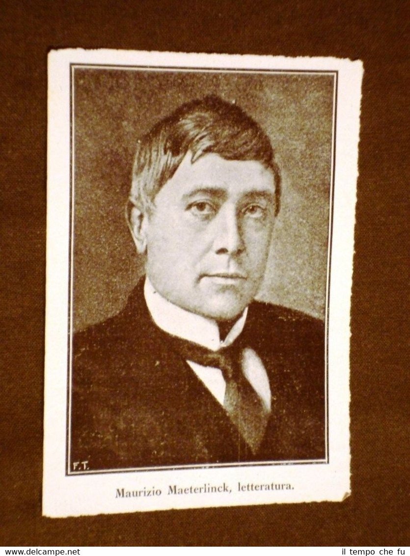 Conte Maurice Polydore Marie Bernard Maeterlinck di Gand nel 1911 …