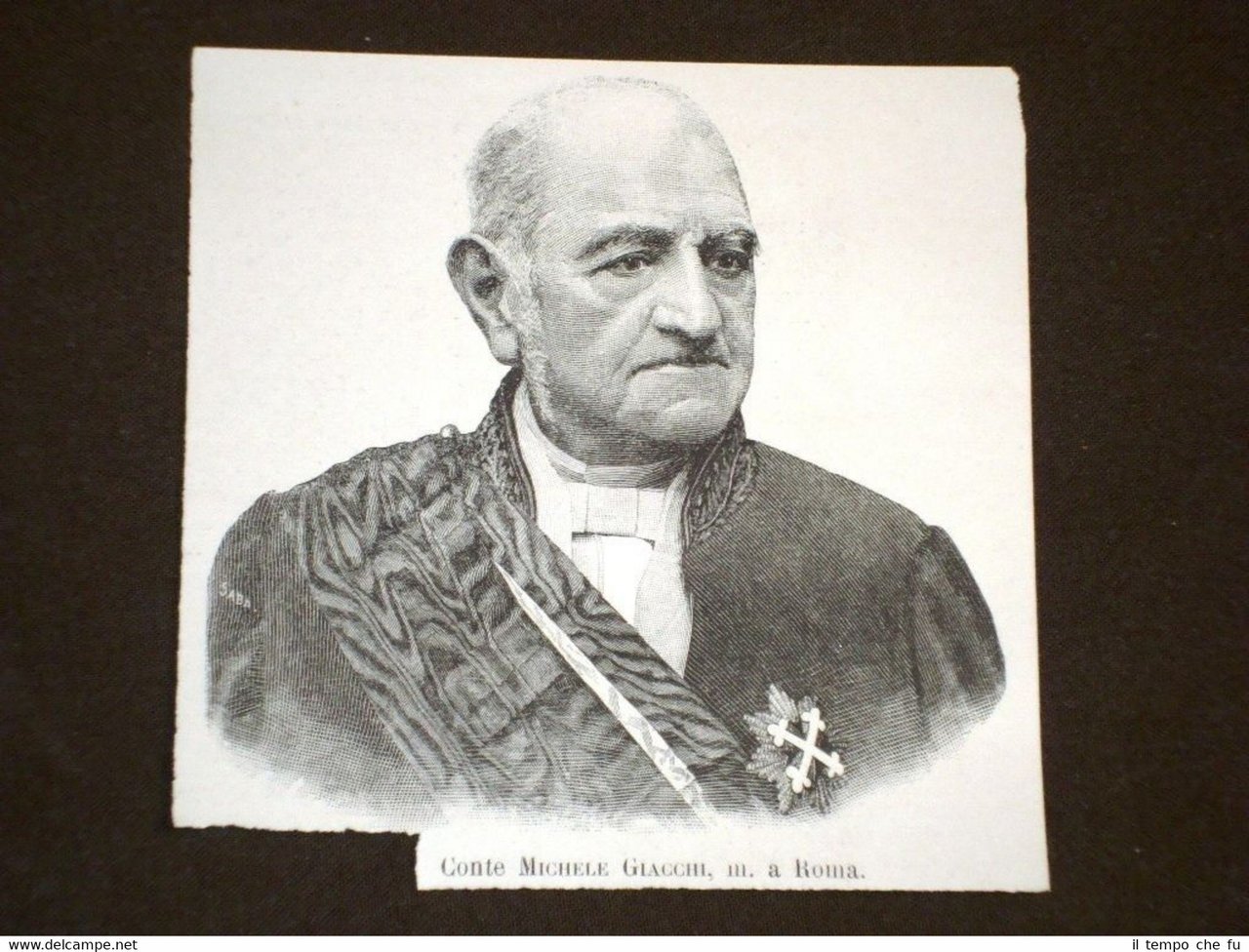 Conte Michele Giacchi Morto a Roma nel 1893 | Immagine principale