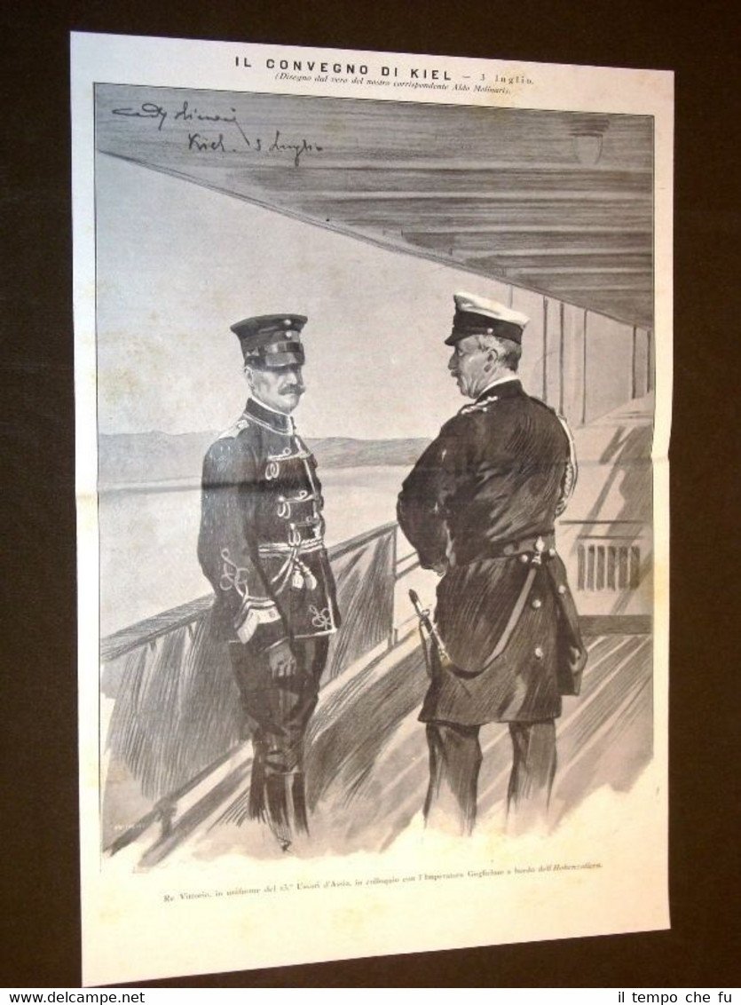Convegno di Kiel nel 1913 Re Vittorio in uniforme degli …