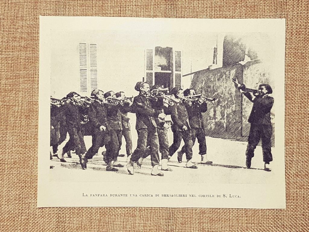 Corleone nel 1898 La fanfara dei bersaglieri per la festa … | Immagine principale
