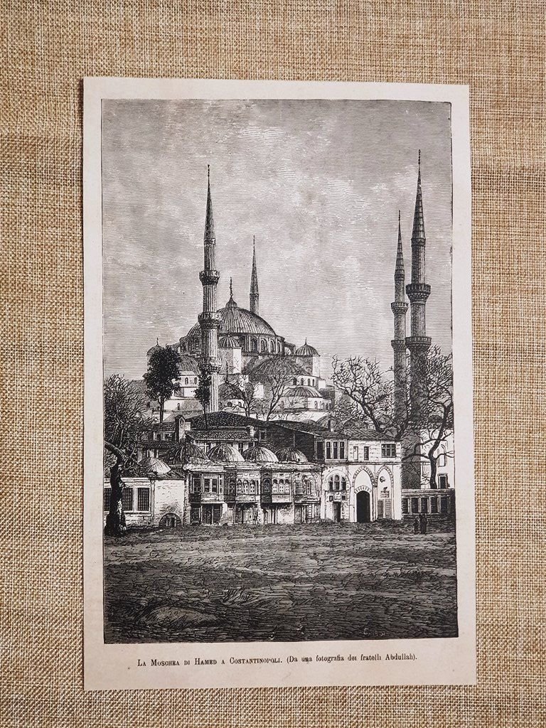 Costantinopoli o Istanbul nel 1880 La Moschea di Hamed Turchia