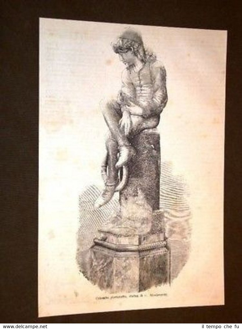 Cristoforo Colombo giovanetto Statua di G. Monteverde