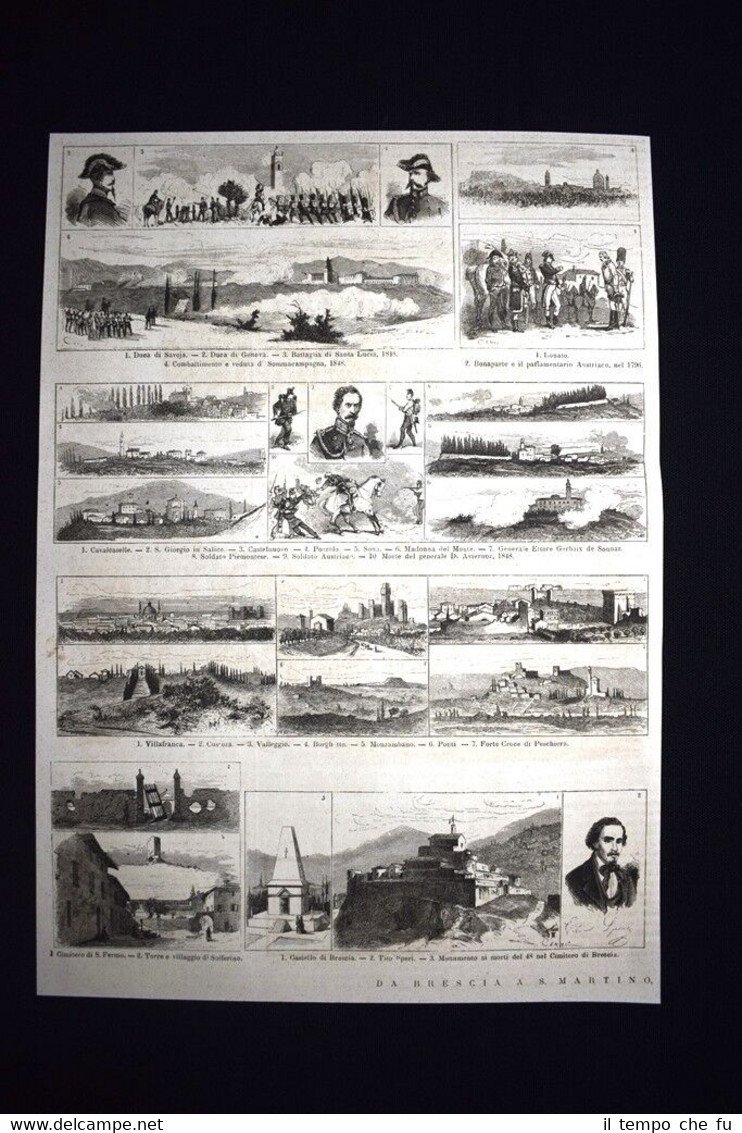 Da Brescia a San Martino Incisione del 1876 | Immagine principale
