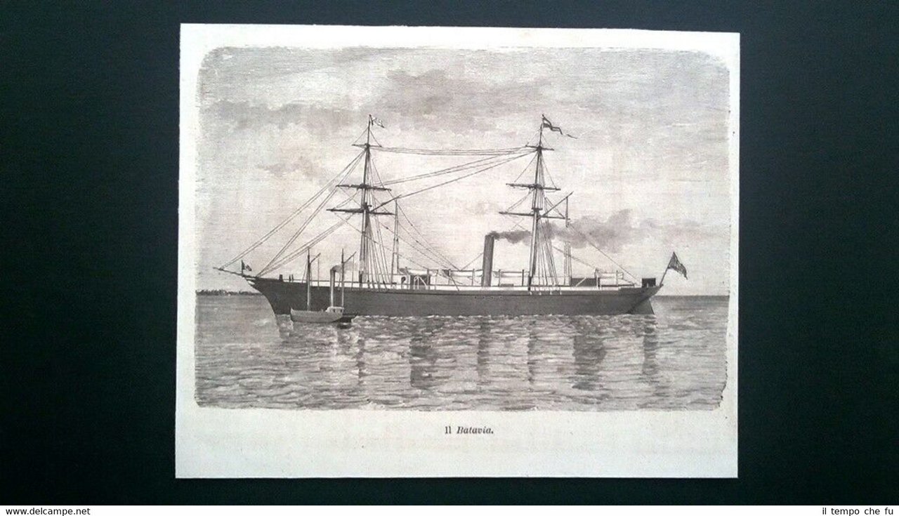 Da Genova a Batavia, di Antonio Bottoni: Il Batavia Incisione …