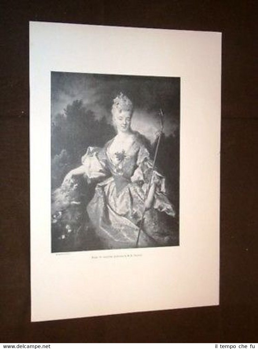 Dame en bergère Pastorella - Largiliére