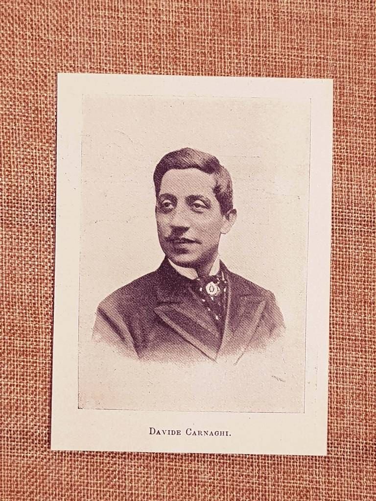 Davide Carnaghi nel 1898 Milano, 1865 – 1903 Attore teatrale …