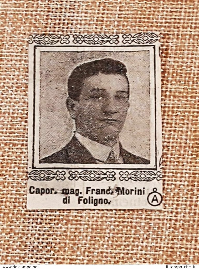 Decorato al valore nel 1917 Francesco Morini di Foligno Medaglia … | Immagine principale