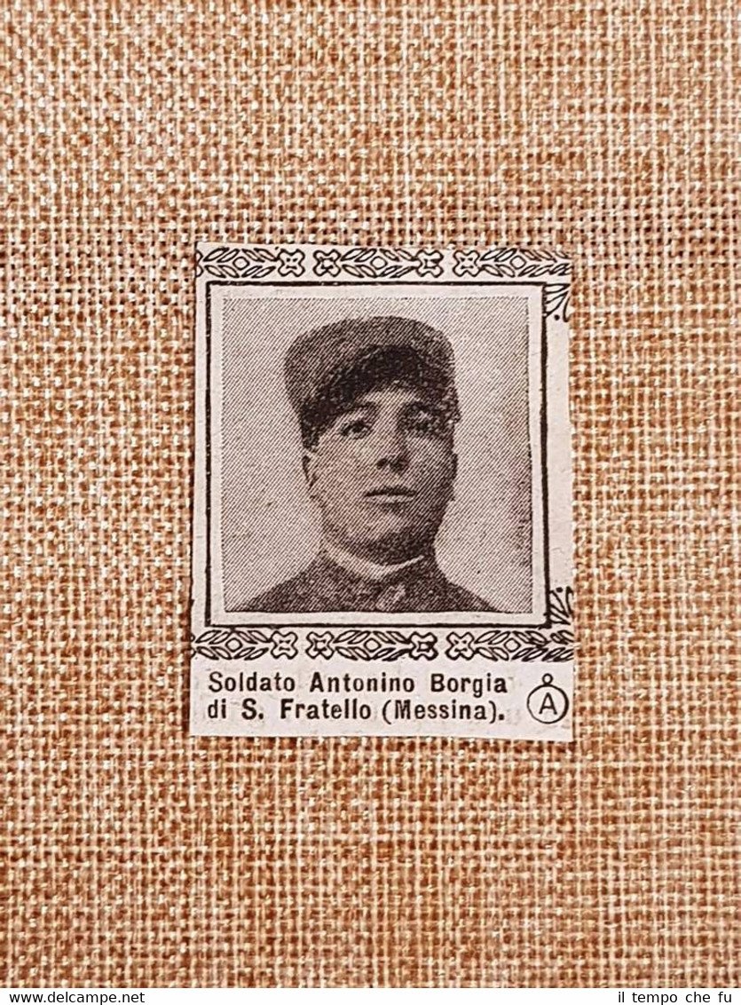 Decorato medaglia di argento Antonino Borgia di San Fratello Guerra …