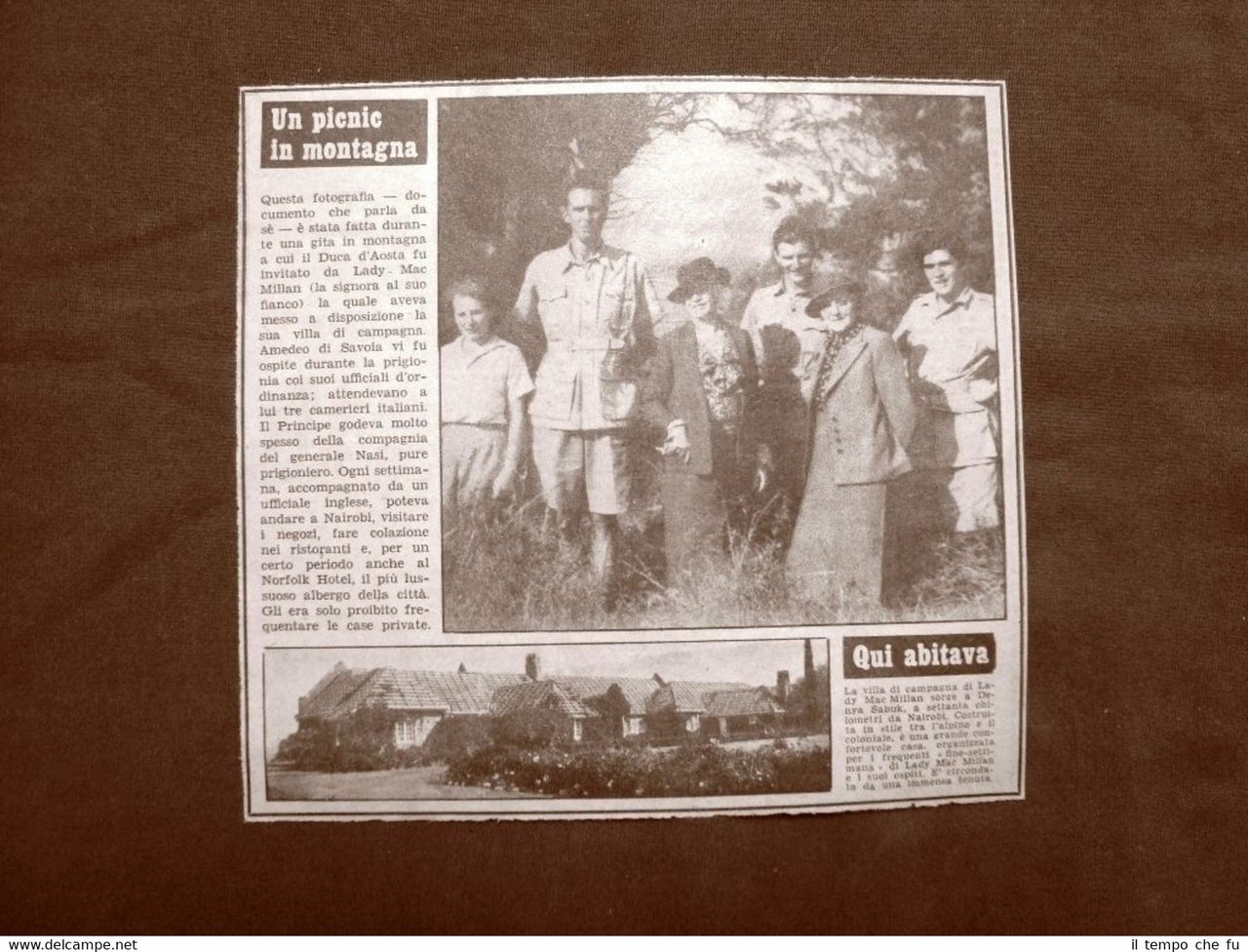 Denya Sabuk nel 1951 Il Duca d'Aosta ospite di Lady …