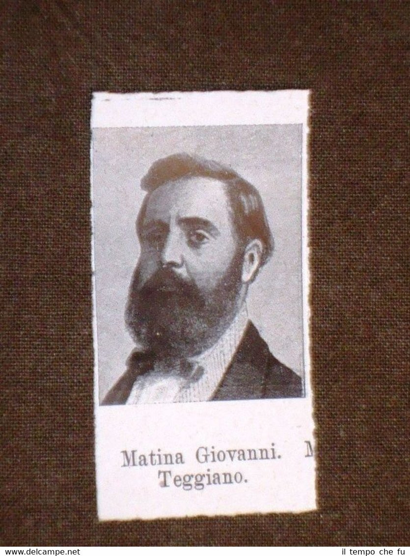 Deputato 1861 Giovanni Matina di Teggiano e Ignazio Pettinengo di …