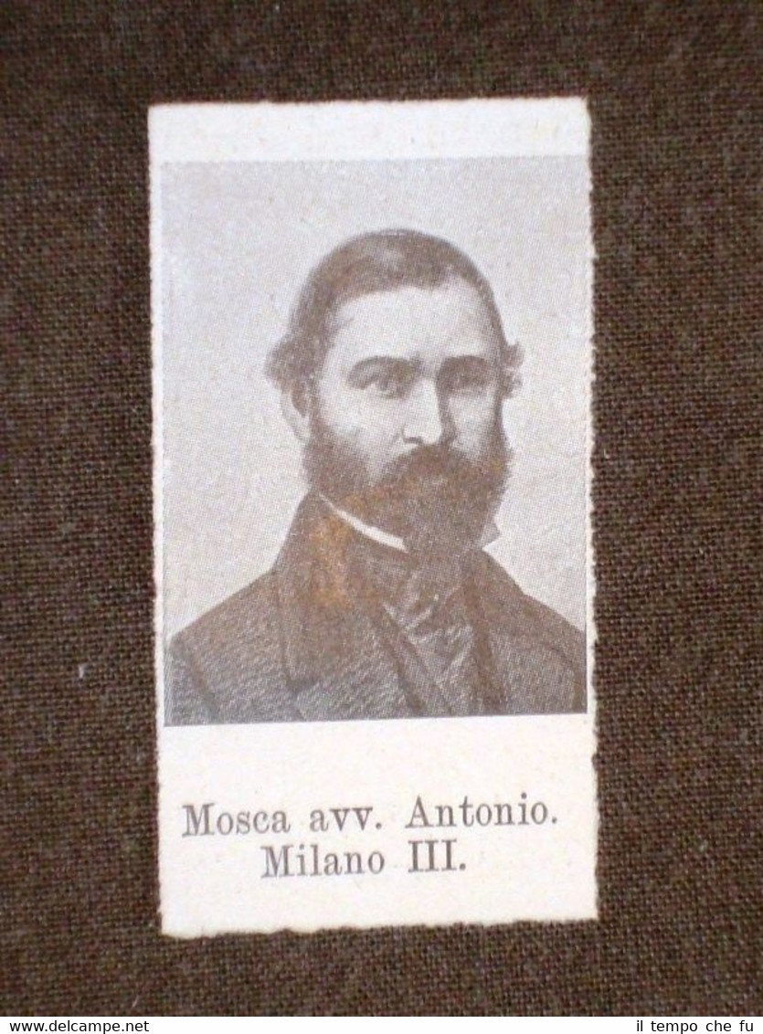 Deputato del 1° Parlamento d'Italia 1861 Avvocato Antonio Mosca di …