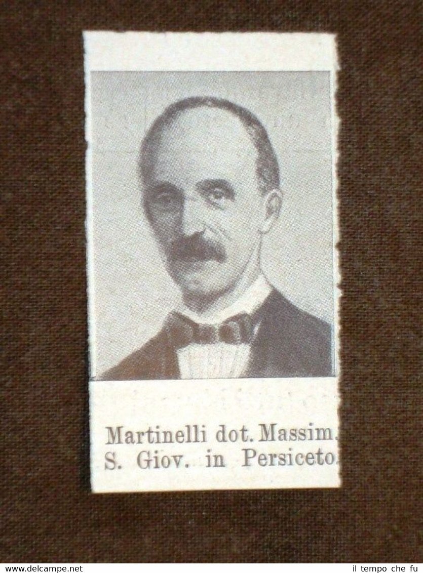 Deputato del 1° Parlamento d'Italia 1861 Massimo Martinelli S.Giovanni Persiceto