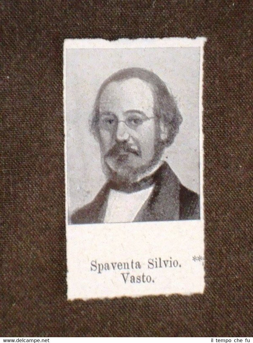 Deputato del 1° Parlamento d'Italia 1861 Silvio Spaventa di Vasto