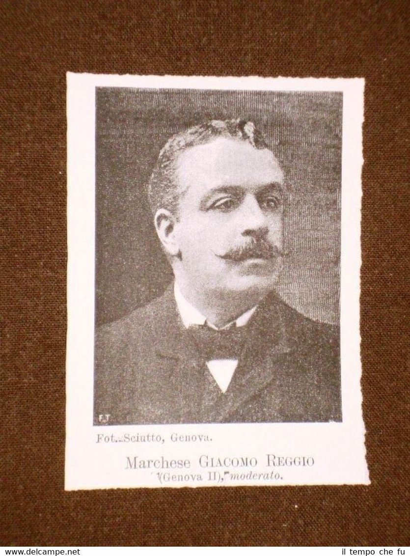 Deputato in Italia nel 1904 Marchese Giacomo Reggio di Genova