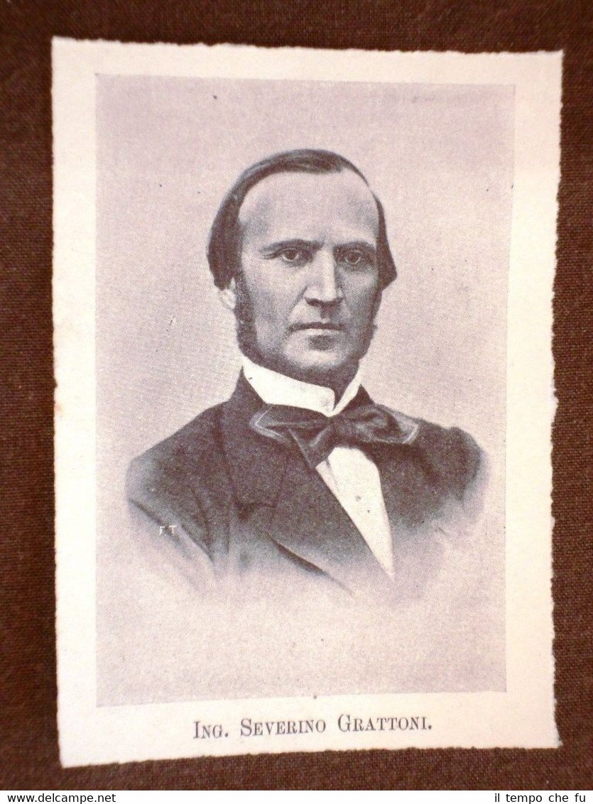 Deputato nel 1° Parlamento d'Italia del 1848 Ingegnere Severino Grattoni