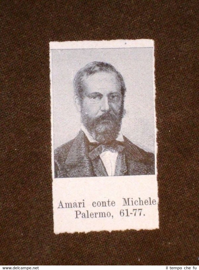 Deputato nel 1861 Michele Amari di Palermo e Alessandro Manzoni … | Immagine principale