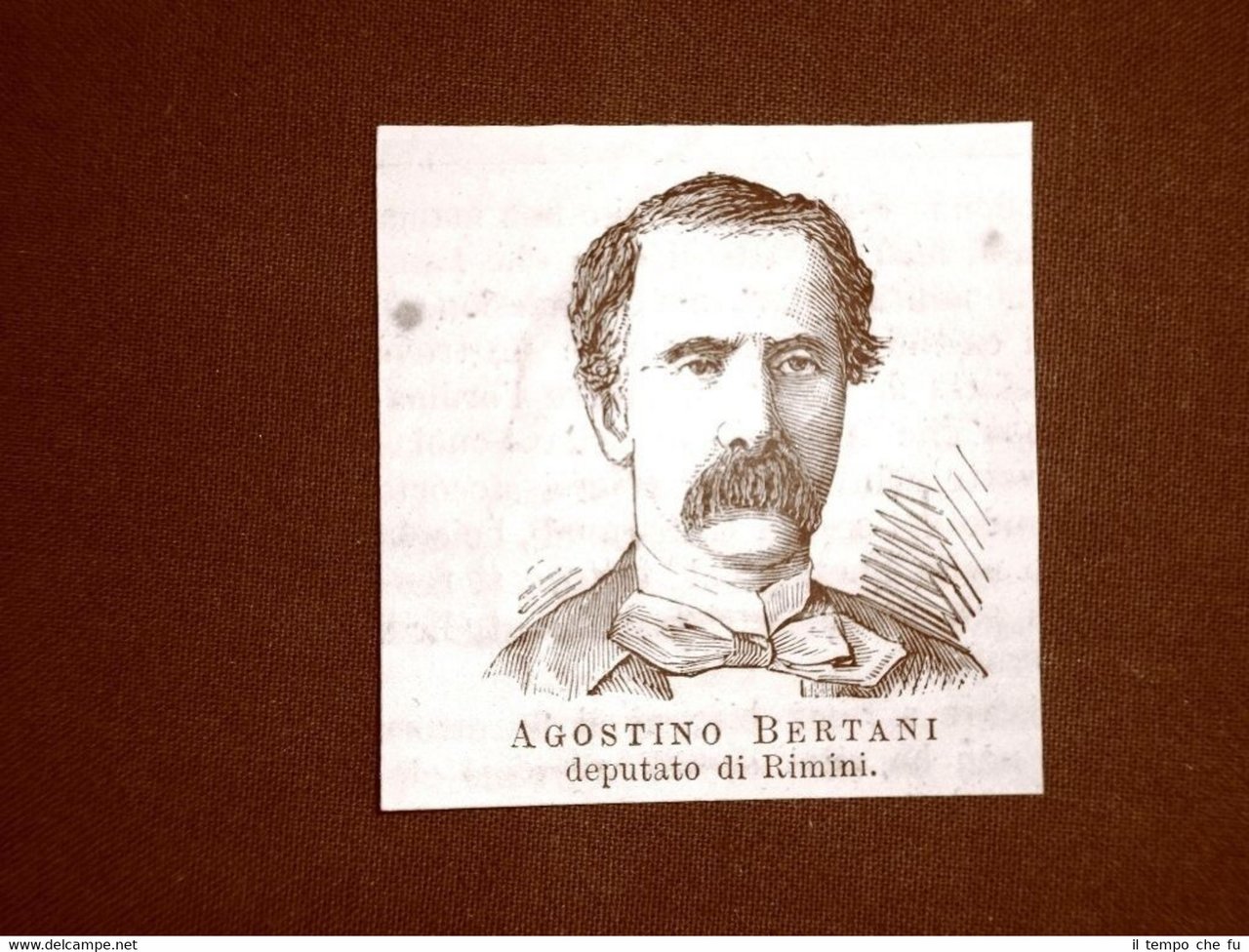 Deputato nel 1877 Onorevole Agostino Bertani di Rimini