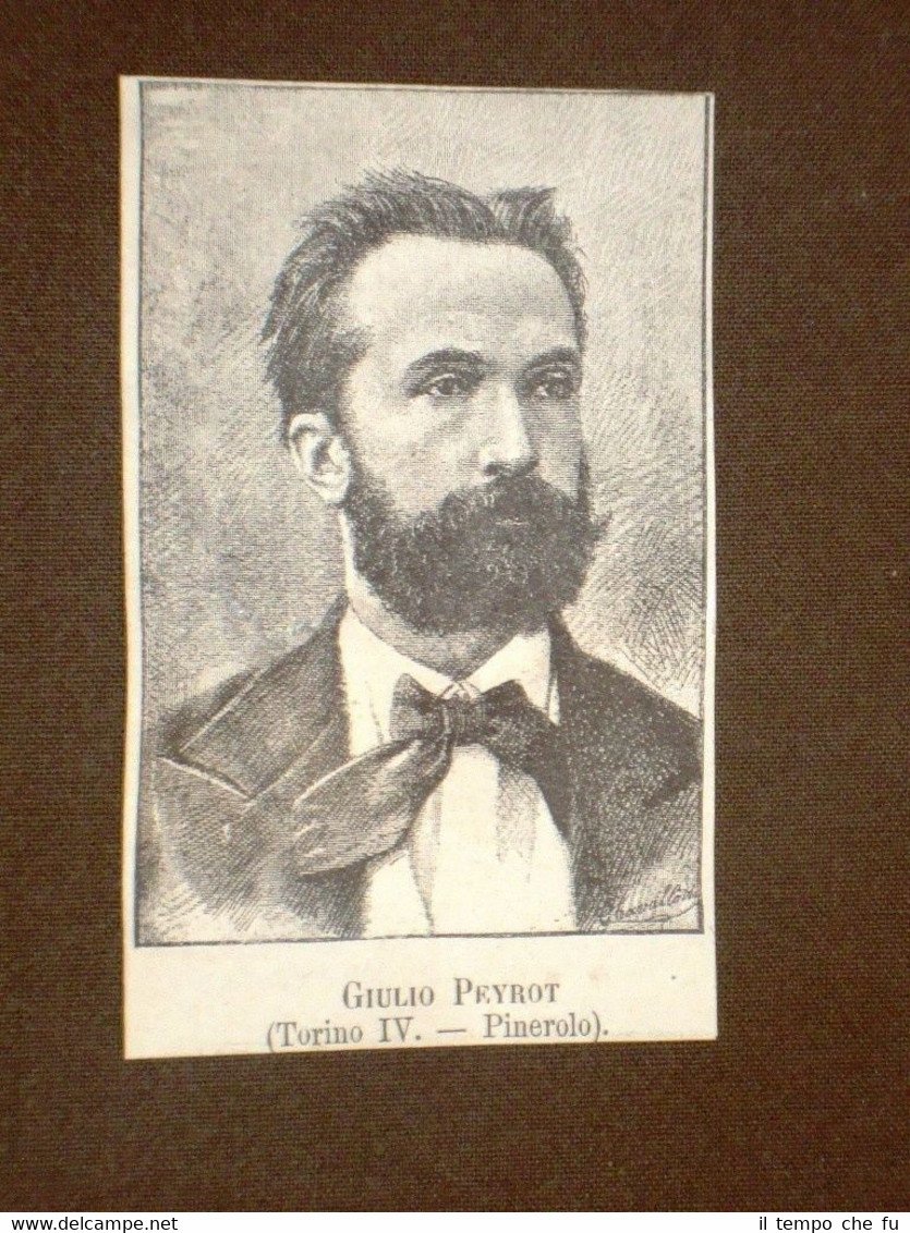 Deputato nel 1886 Onorevole Giulio Peyrot di Pinerolo | Immagine principale