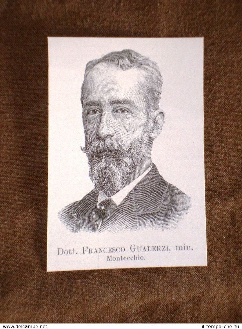 Deputato nel 1895 Onorevole Dottor Francesco Gualerzi di Montecchio | Immagine principale