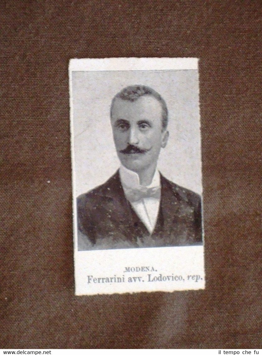 Deputato nel 1909 Ferrarini Lodovico di Modena e Raggio Edilio … | Immagine principale