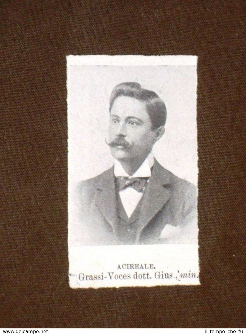Deputato nel 1909 Grassi Voces Giuseppe Acireale e Roberti Giuseppe …