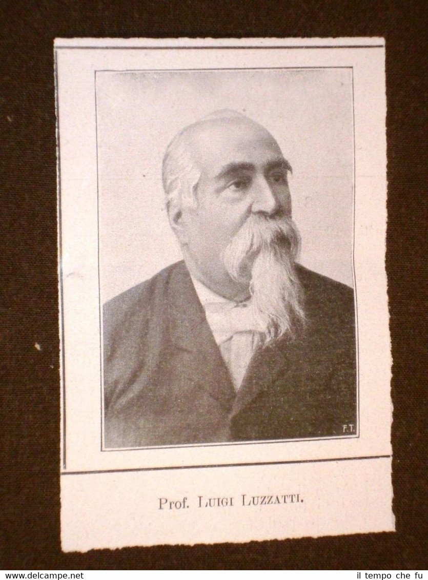 Deputato nel 1909 Professore Luigi Luzzatti